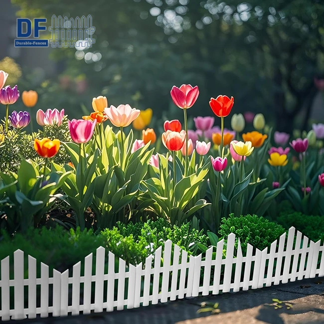 Small Plastic White Picket Fence